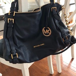 Blue Michael kors purse and matching wallet